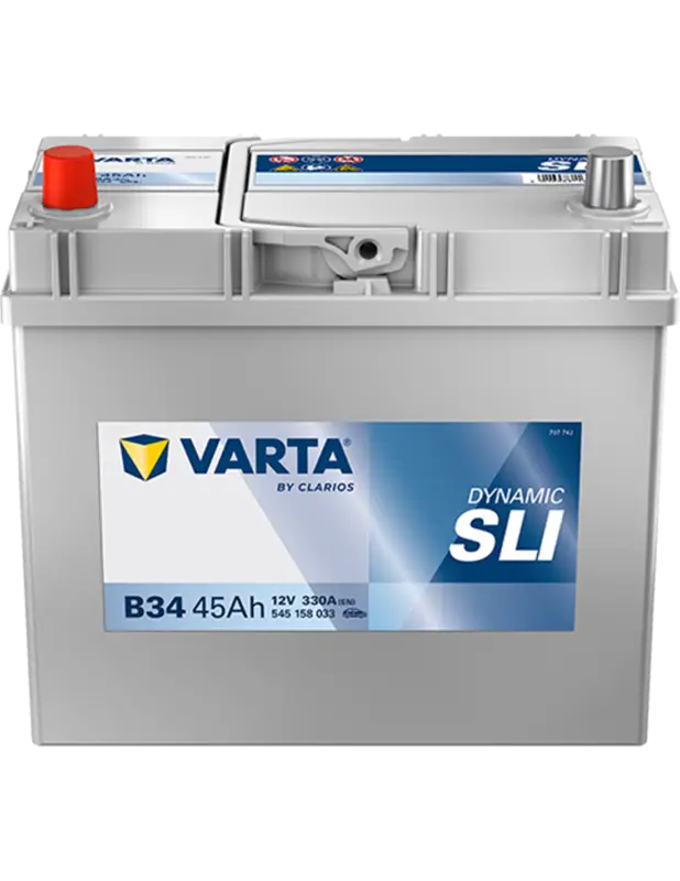 Livrare rapidă VARTA DYNAMIC SLI B34 12V 45Ah 330A - Borna Inversa (stanga +)