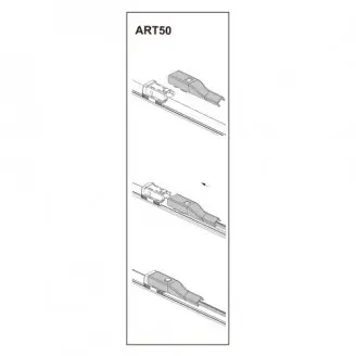 Retur ușor Stergator parbriz sofer SEAT ALHAMBRA06/2010➝ COD erk50 28"