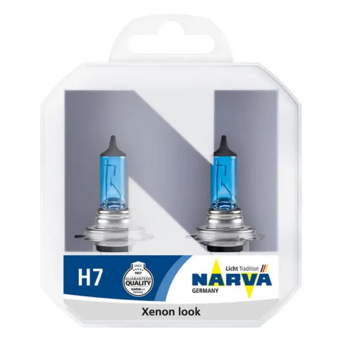 Set 2 Becuri Far H7 55W 12V Range Power White Narva Super ofertă