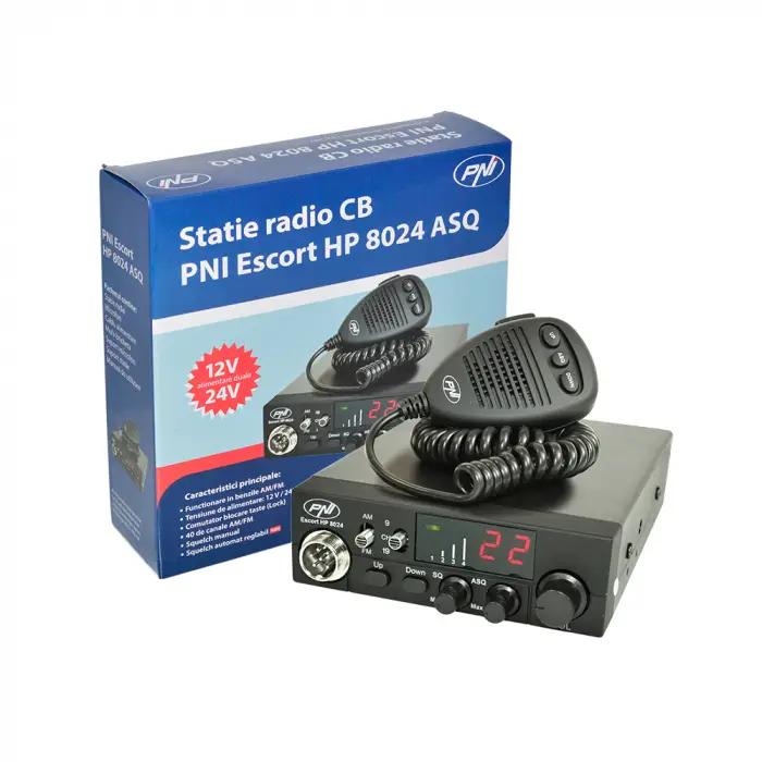 Reducere de preț Statie Radio Cb Pni Escort Hp 8024 12/24V Cu Asq Reglabil