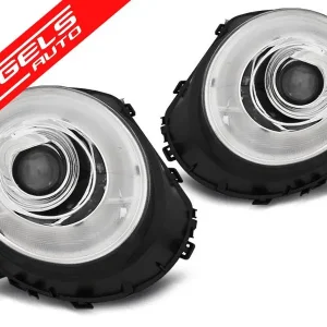 Faruri TUBE LIGHT compatibile cu Mini (COOPER) 2006-2014 Chrome | Angels Auto Premium