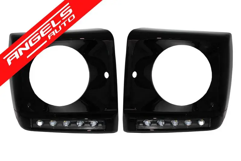 Cel mai vândut Carcasa faruri cu Lumini LED compatibila cu Mercedes G-class W463 (1989-Up) G65 Look | Angels Auto