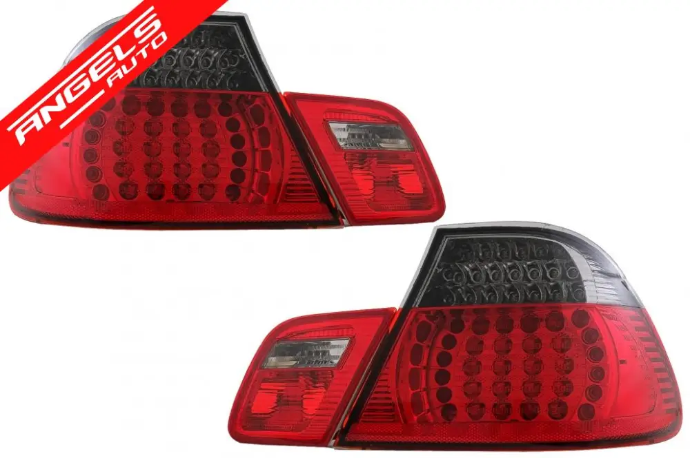 Stopuri LED compatibile cu BMW Seria 3 E46 Coupe (1998-2003) Rosu/Fumuriu 2 Usi | Angels Auto Ofertă specială