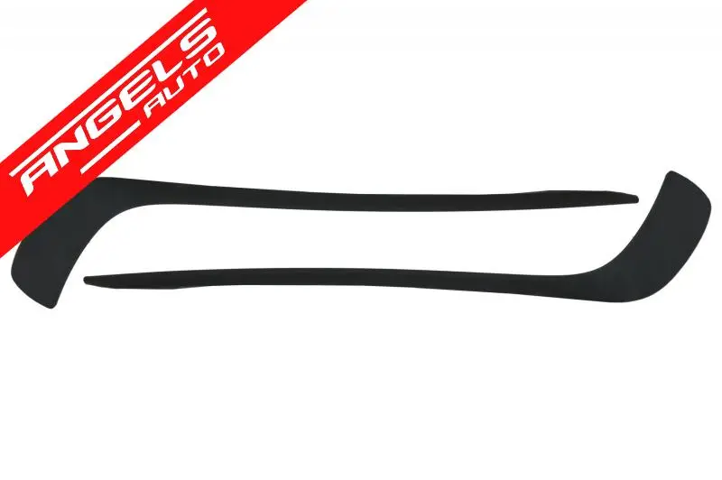 Cumpărături sigure Prelungiri Bara Fata compatibile cu Mercedes W176 (2012-08.2015) A45 Design Negru Mat | Angels Auto