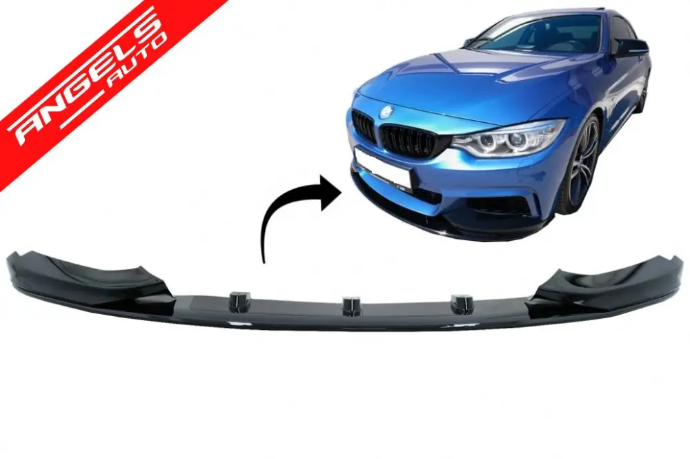 Prelungire Bara Fata compatibila cu BMW Seria 4 F32 F36 (2013-2019) M-Performance Negru Lucios | Angels Auto Premium