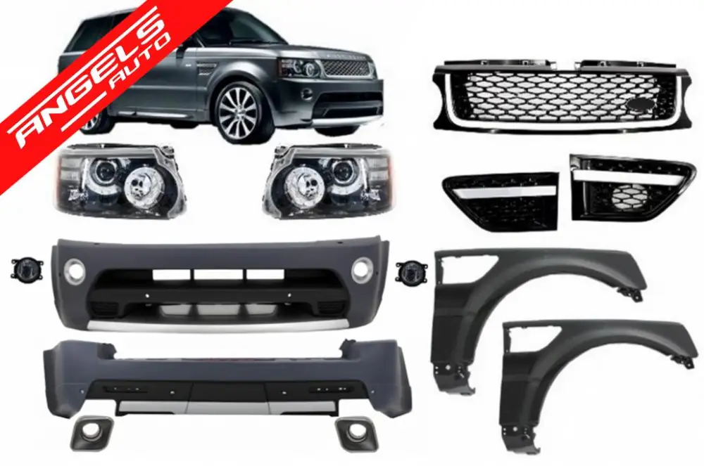Pachet compatibil cu Range Rover Sport Facelift 05-13 Kit Autobiography cu Faruri | Angels Auto Noutate