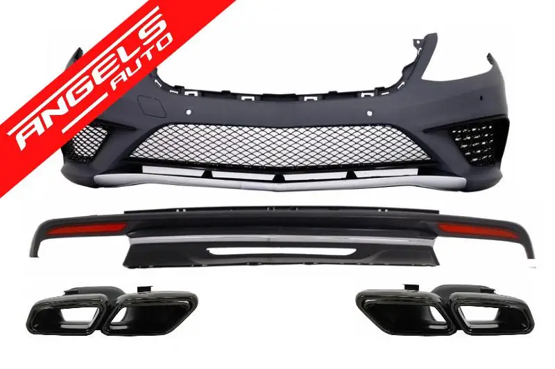 Kit AMG compatibil cu Mercedes W222 S-Class (2013-up) Pachet S63 cu Tipsuri Negre | Angels Auto Cumpără acum