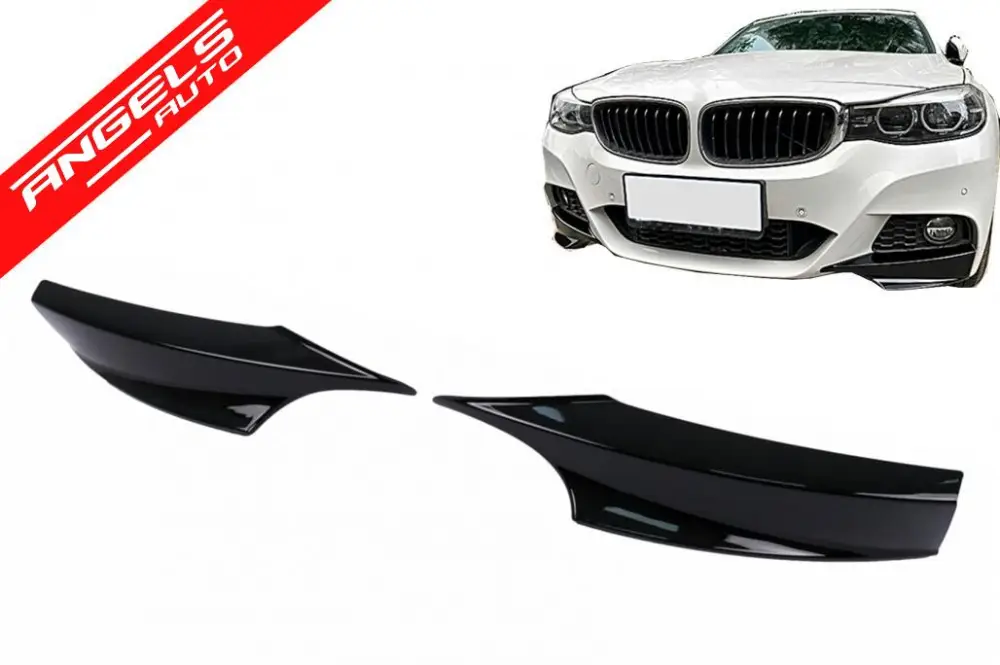 Prelungiri Laterale Bara Fata compatibile cu BMW Seria 3 F34 GT (13-20) Negru Lucios | Angels Auto Ieftin