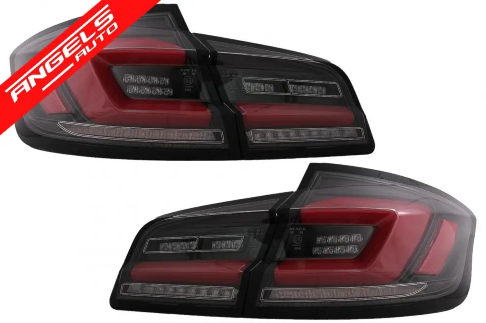 Stopuri compatibile cu BMW Seria 5 F10 (2011-2017) Led Negru cu Semnal Dinamic | Angels Auto Reduceri
