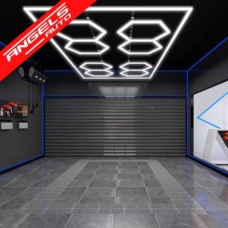Sistem de Iluminare Plafon Hexagon / HoneyComb 3.56 x 2.10 m | Angels Auto Nu rata