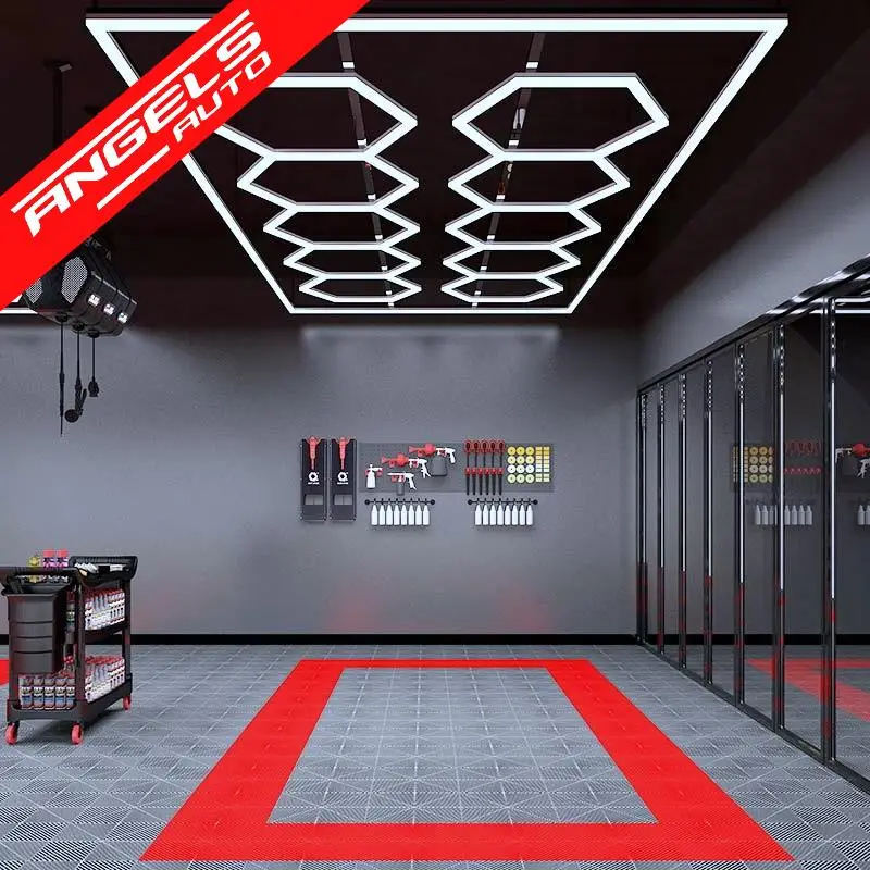 Reducere extra Sistem de Iluminare Plafon Hexagon / HoneyComb 3,94 x 2,10 m Lumina Ajustabila | Angels Auto