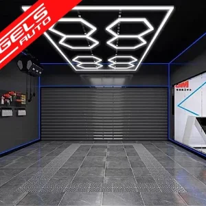 Sistem de Iluminare Plafon Hexagon / HoneyComb 3.56 x 2.10 m Lumina Ajustabila | Angels Auto Preț promoțional