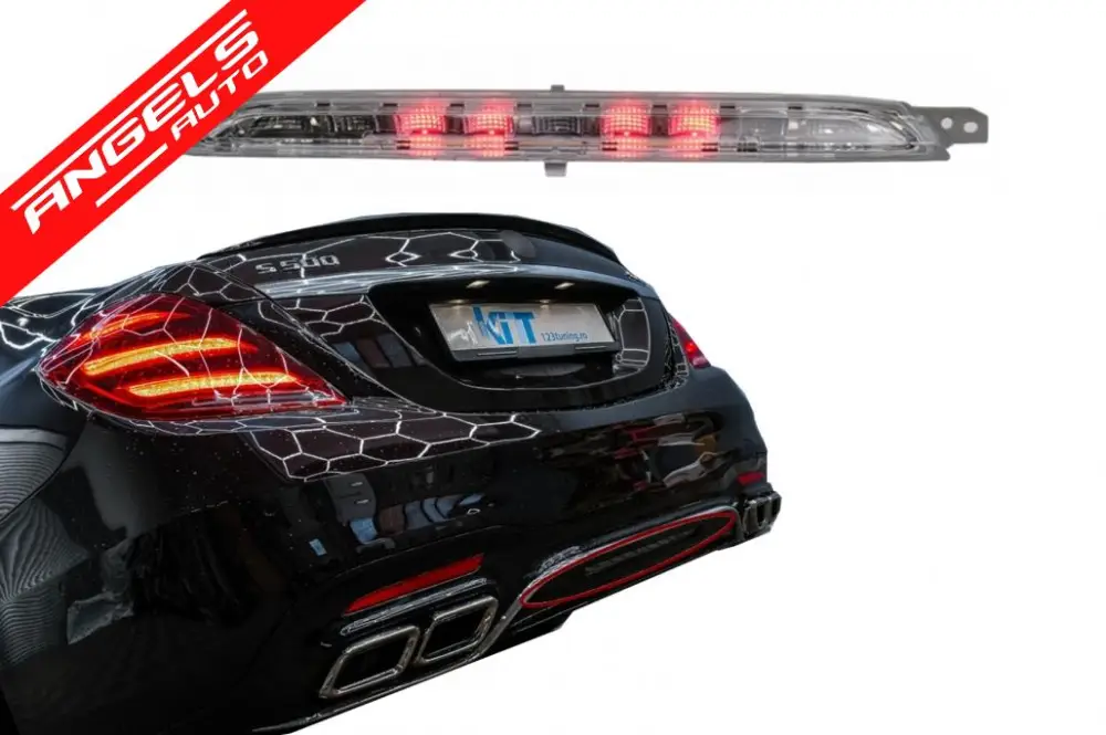 Calitate înaltă Lampa Ceata Spate LED compatibil cu Mercedes S-Class W222 (2013-2020) Rosu | Angels Auto