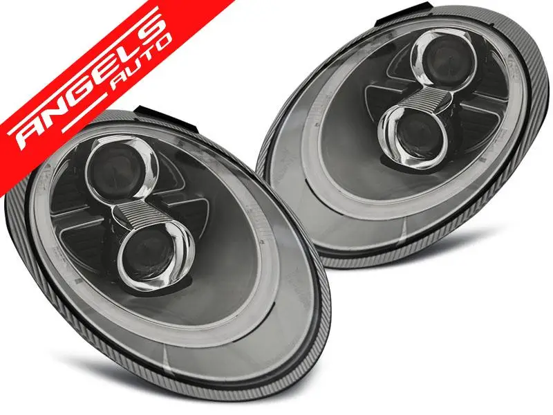 Faruri XENON Faruri TUBE LIGHT SILVER potrivite pentru compatibile cu Porsche 911 (997) 04-09 | Angels Auto Cumpără online