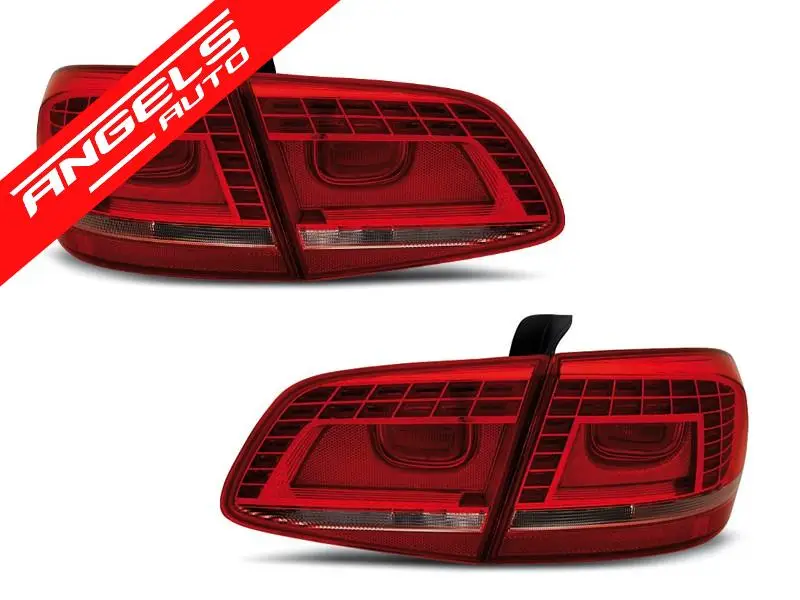 Preferatul clienților Stopuri LED compatibile cu VW Passat B7 Sedan (10.2010-10.2014) Rosu Alb | Angels Auto