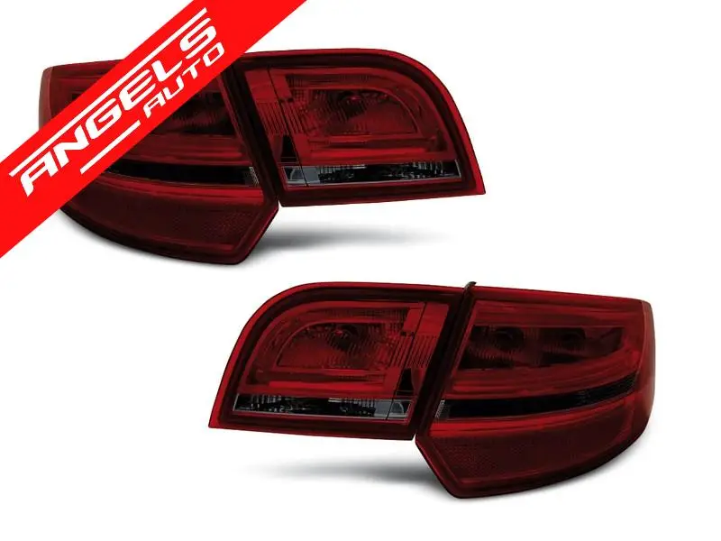 Plată sigură Stopuri LED compatibile cu Audi A3 8P Sportback (2004-2008) Rosu Fumuriu | Angels Auto
