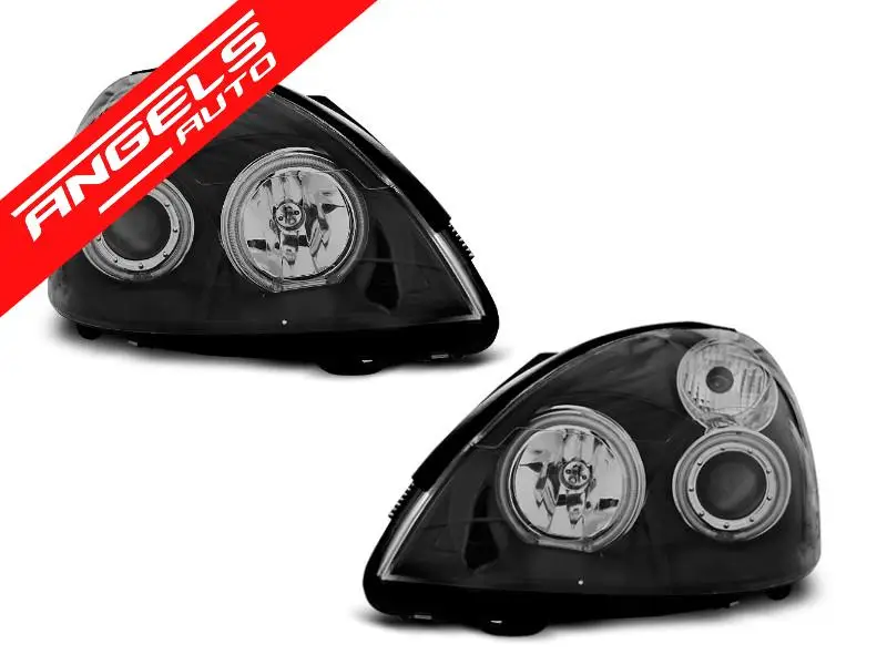 Faruri compatibile cu Renault CLIO II 06.01-09.05 ANGEL EYES CCFL Negru | Angels Auto Noutate