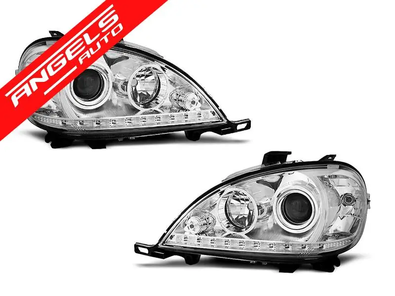 Faruri DAYLIGHT CHROME potrivite pentru compatibile cu Mercedes W163 ML M-KLASA 03.98-08.01 | Angels Auto Discount