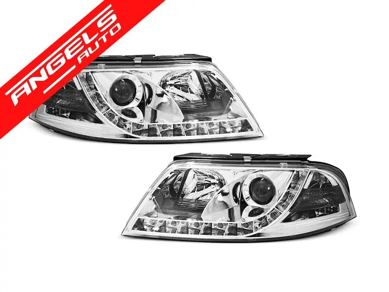 Reducere Faruri DRL compatibile cu VW PASSAT 3BG 2000-2005 Chrome Design | Angels Auto