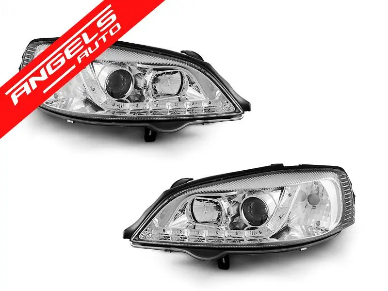 Calitate înaltă Faruri Dayline Led compatibile cu Opel Astra G Chrome Model | Angels Auto