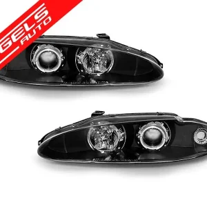 Noutate Faruri Angel Eyes compatibile cu Mitsubishi ECLIPSE 1995-1996 Black | Angels Auto