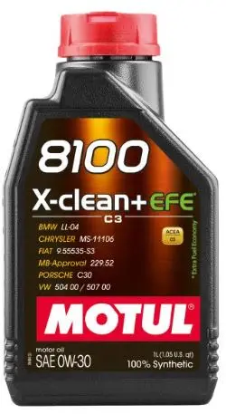 Ulei motor Motul 8100 X-CLEAN+ EFE 0W30 - 1 Litru Cel mai vândut