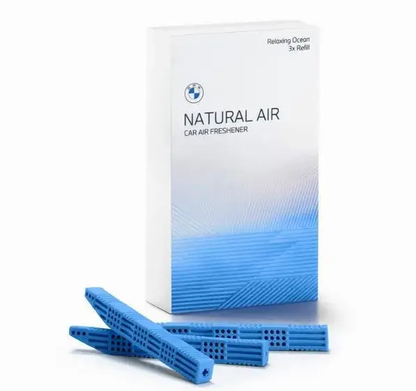 Disponibil imediat Set 3 Rezerve, Odorizant Auto Bmw Natural Air - Relaxing Ocean - Model Nou (2023)