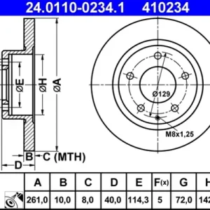 Bestseller Disc frana ATE 24.0110-0234.1