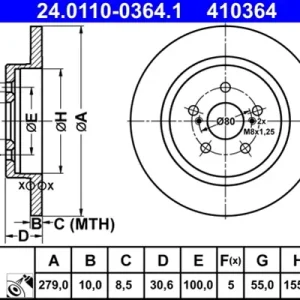 Chilipir Disc frana ATE 24.0110-0364.1