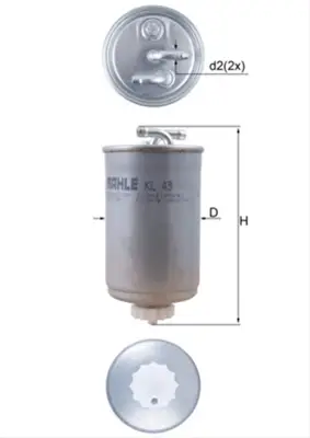 Ofertă Filtru combustibil MAHLE KL43