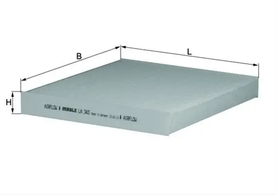 Filtru habitaclu MAHLE LA343 Plată sigură