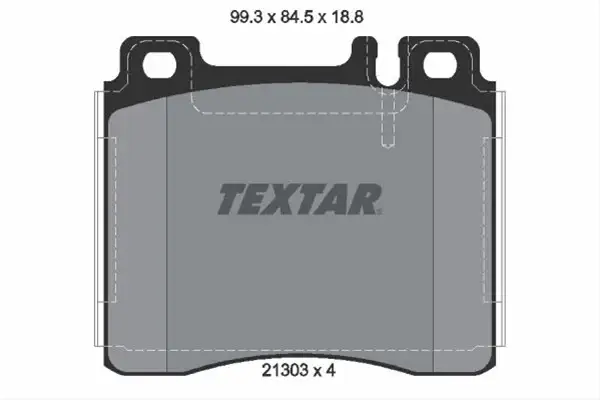 Set placute frana TEXTAR 2130304 Popular