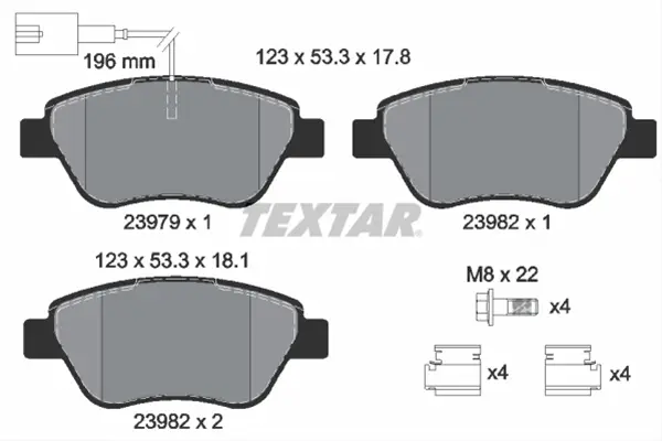Cumpără acum Set placute frana TEXTAR 2397901
