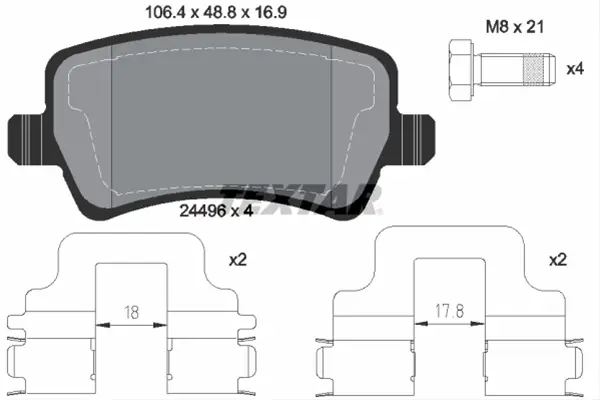 Set placute frana TEXTAR 2449602 Mai ieftin