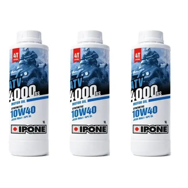 Pachet 3x IPONE 4000 RS 10W40 Synthetic 1L 800167 Retur ușor