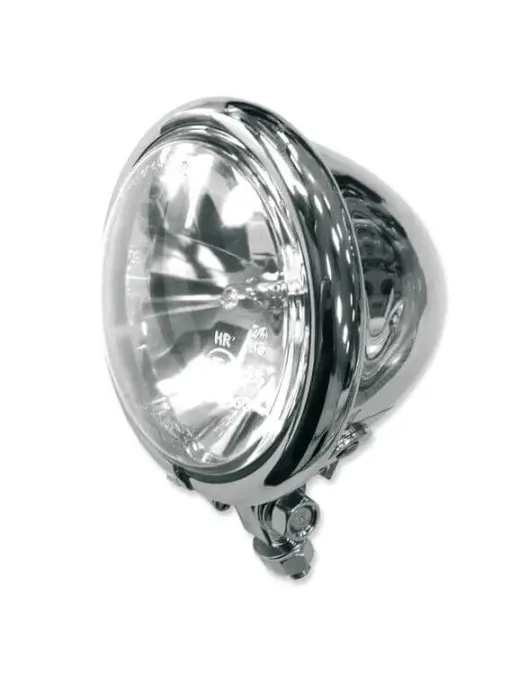 Far fata universal motocicleta cromat 123 mm Ultima șansă