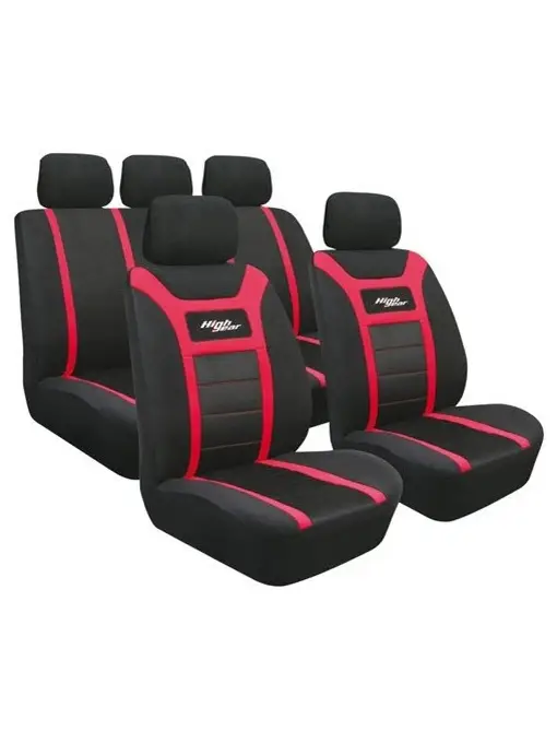 Set huse scaun fata si spate High Gear, rosu, Lampa Popular