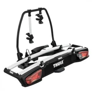 Disponibil imediat Suport biciclete Thule VeloSpace XT cu prindere pe carligul de remorcare (13 pini) - pentru 2 biciclete , culoare argintie