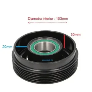 Fulie compresor AC 6PK 120mm Calitate înaltă