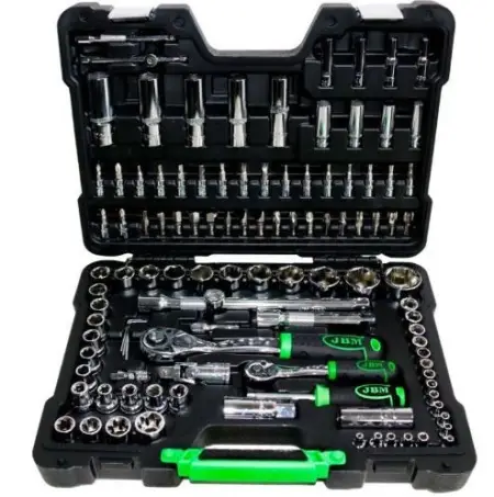 Disponibil imediat TRUSA DE TUBULARE 108 PIESE HEXAGONALE - CROMAT JBM