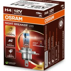 Doar azi BEC 12V H4 60/55 W NIGHT BREAKER +220% OSRAM