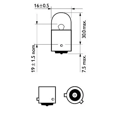 BEC AUXILIAR RY10W 12V SET 10 BUC VISION PHILIPS Plată sigură