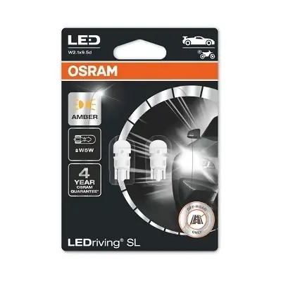 SET 2 BECURI AUXILIARE CU LED 12V (W5W) AMBER BLI OSRAM Ofertă limitată