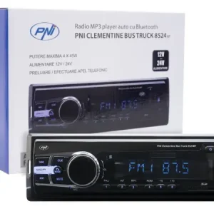 RADIO MP3 PLAYER AUTO PNI CLEMENTINE BUS TRUCK 8524BT RDS 4X45W 12V/24V CU SD, USB, AUX, RCA SI BLUETOOTH Reducere