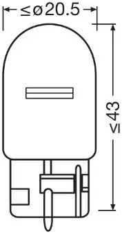 Preț mic SET 2 BECURI 12V WY21W ORIGINAL BLISTER OSRAM
