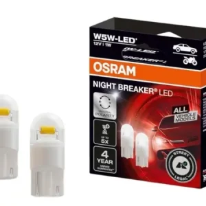 Ofertă de sezon SET 2 BECURI NIGHT BREAKER LED W5W OMOLOGARE RAR OSRAM
