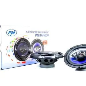 Lichidare de stoc DIFUZOARE AUTO COAXIALE PNI HIFI650, 120W, 16.5 CM, 3 CAI, GRILA INCLUSA, SET 2 BUC