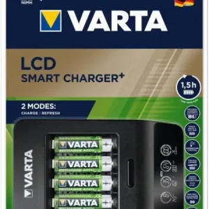 Cumpără online Încărcător VARTA LCD Smart Plus CHARGER+4xAA 2100 mAh (57684101441)