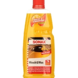 Sampon auto cu ceara Sonax Wash and Wax 1 L Cel mai bun preț
