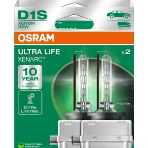 Bec Xenon Osram Xenarc Ultra Life D1S - PK32d-2 - Set 2 buc Plată securizată